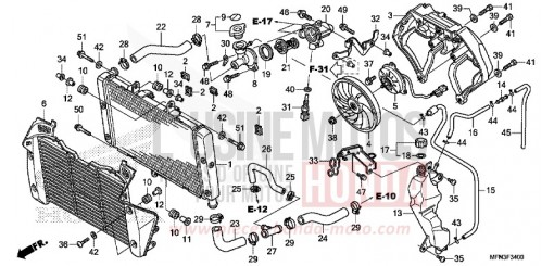 RADIATEUR CB1000RAE de 2014